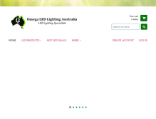 Tablet Screenshot of omegalighting.com.au